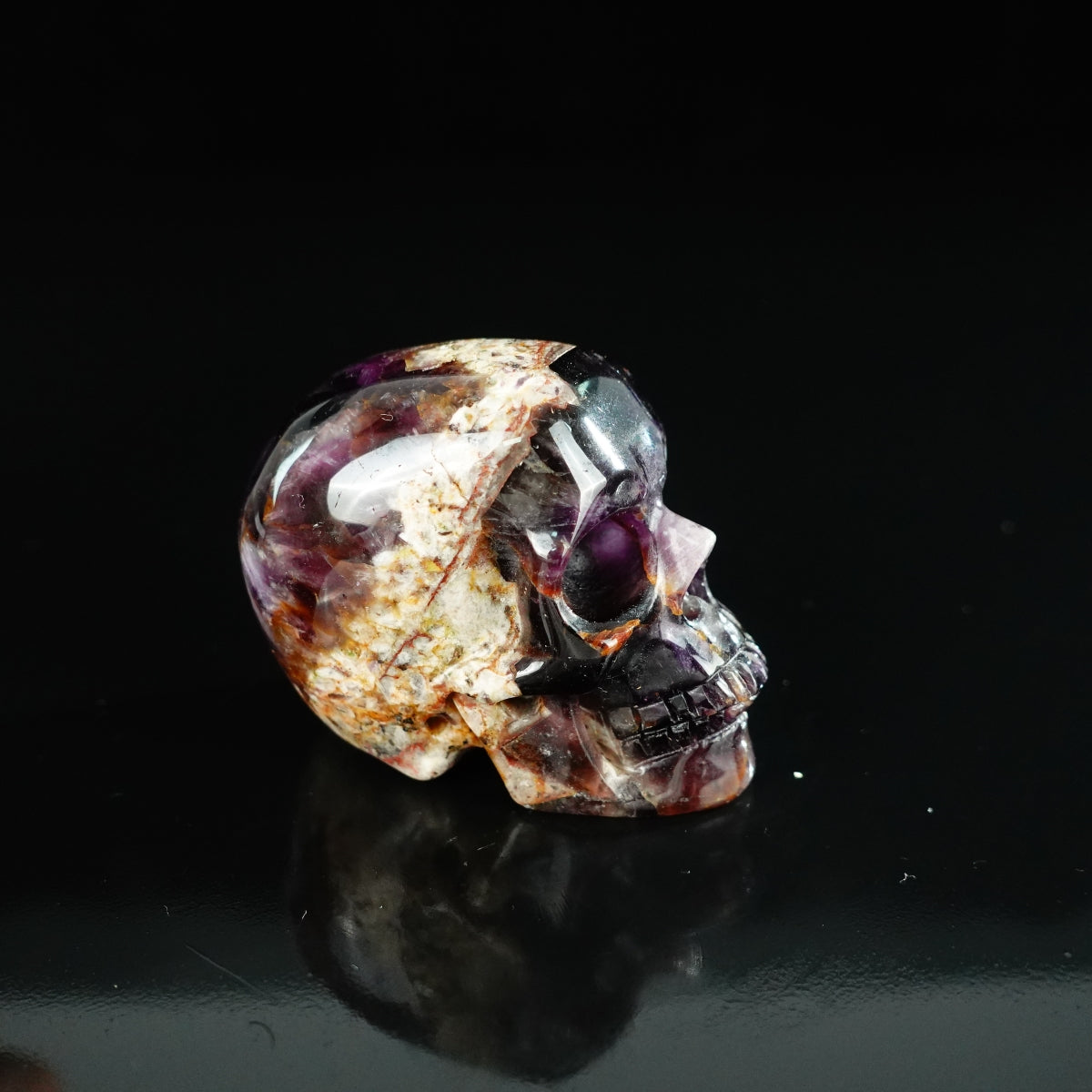 2.2" Amethyst Crystal Skull Carving - Unique Piece #AM11