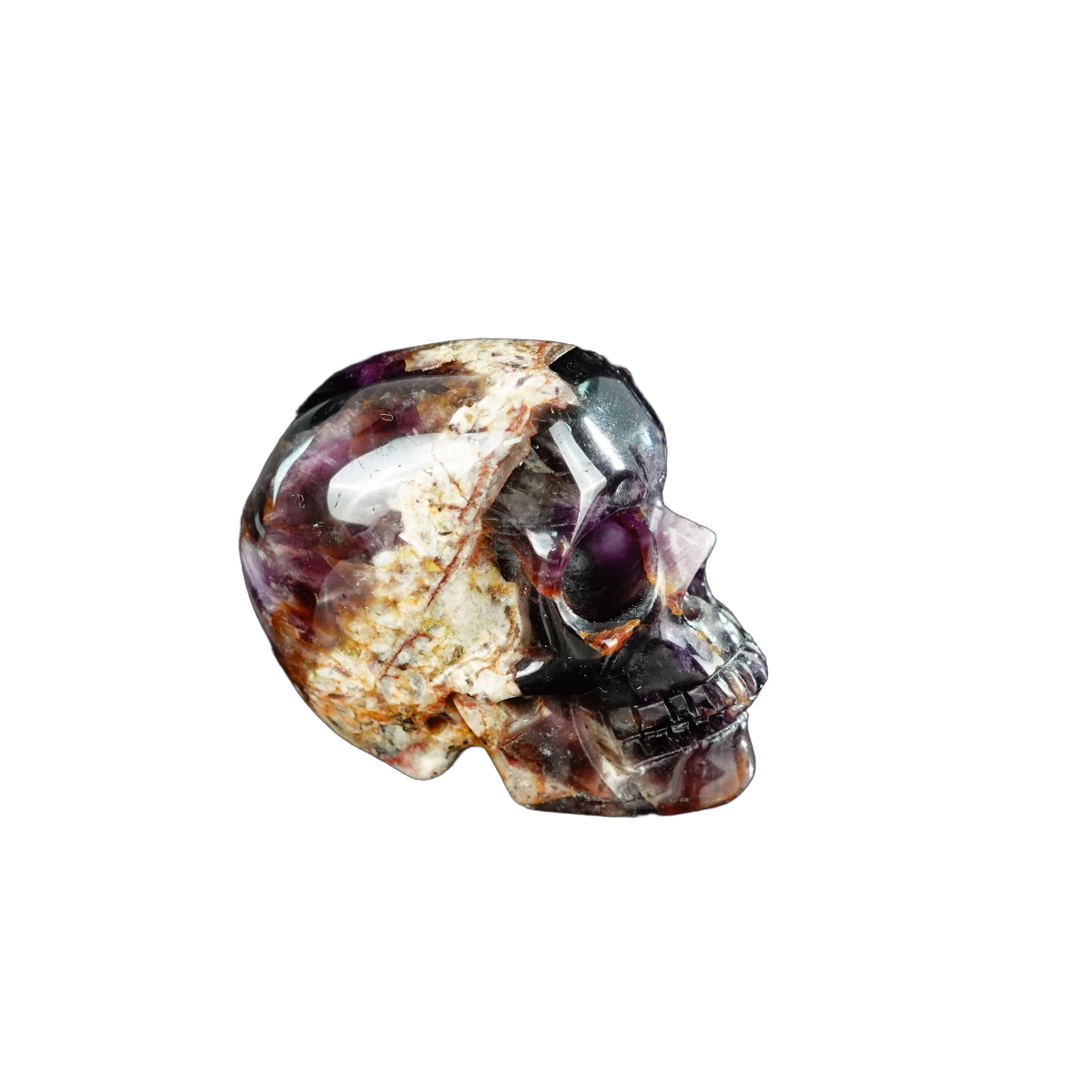 2.2" Amethyst Crystal Skull Carving - Unique Piece #AM11