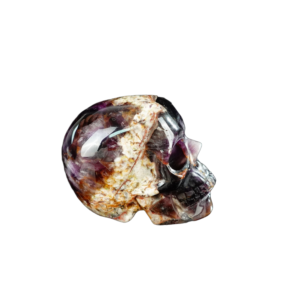 2.2" Amethyst Crystal Skull Carving - Unique Piece #AM11