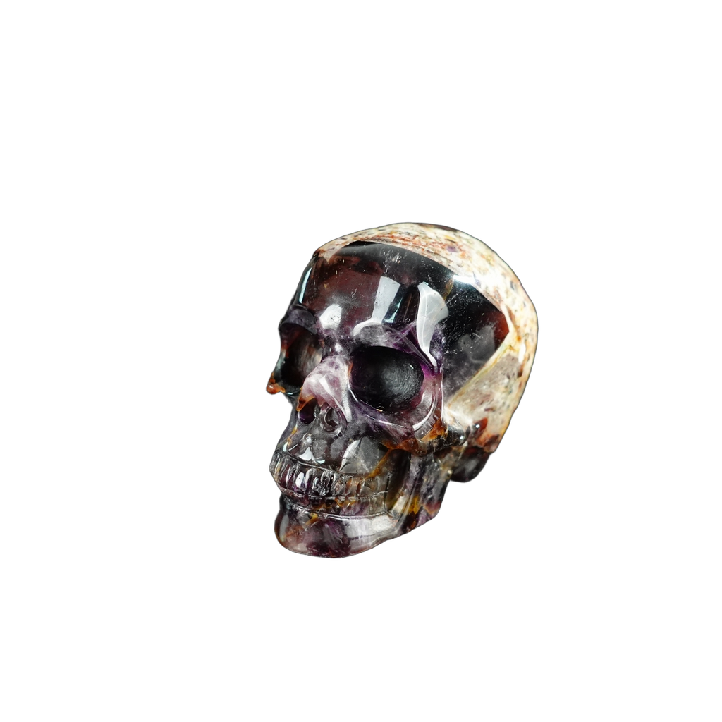 2.2" Amethyst Crystal Skull Carving - Unique Piece #AM11