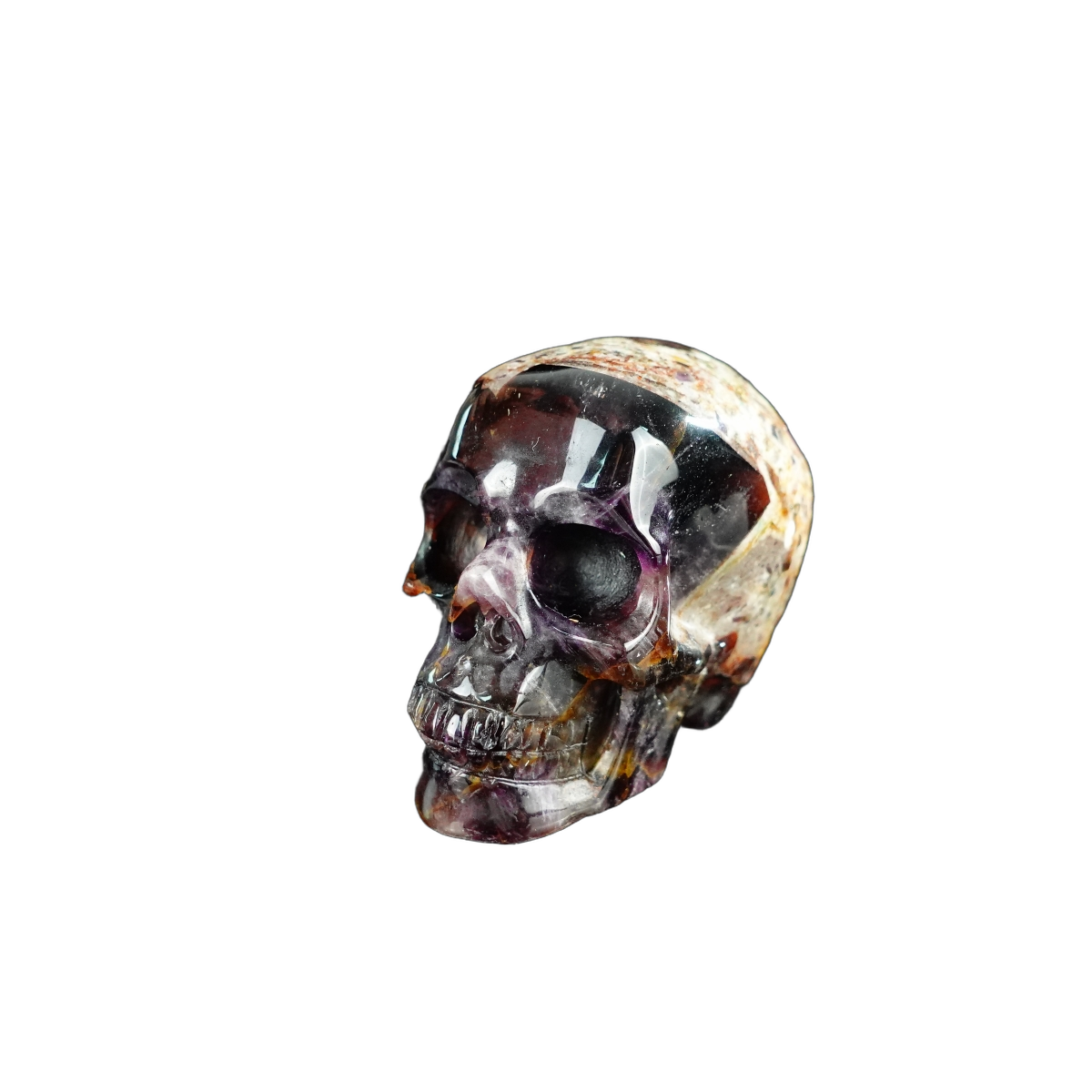 2.2" Amethyst Crystal Skull Carving - Unique Piece #AM11