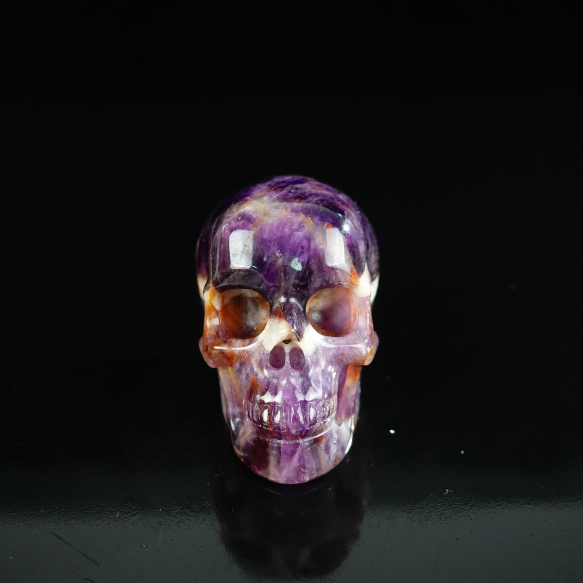 2.2" Amethyst Crystal Skull Carving - Unique Piece #AM12