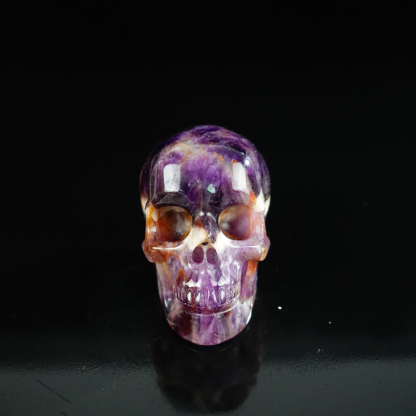 2.2" Amethyst Crystal Skull Carving - Unique Piece #AM12