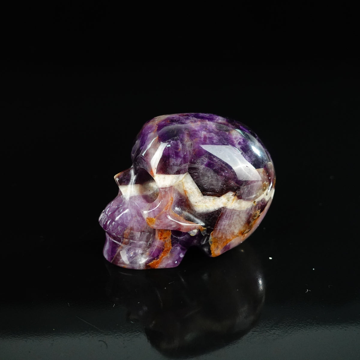 2.2" Amethyst Crystal Skull Carving - Unique Piece #AM12