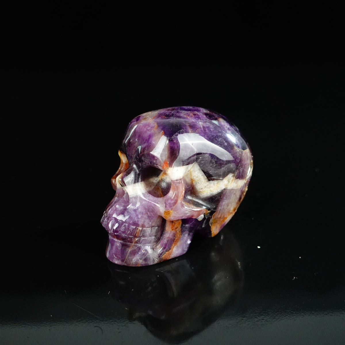 2.2" Amethyst Crystal Skull Carving - Unique Piece #AM12