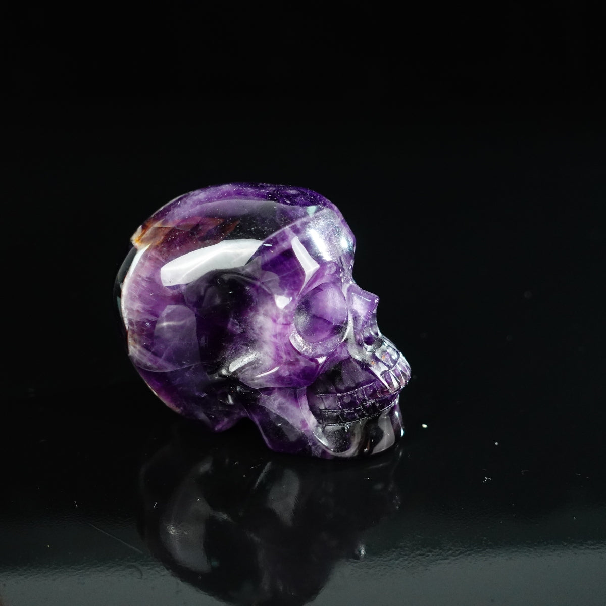 2.2" Amethyst Crystal Skull Carving - Unique Piece #AM13