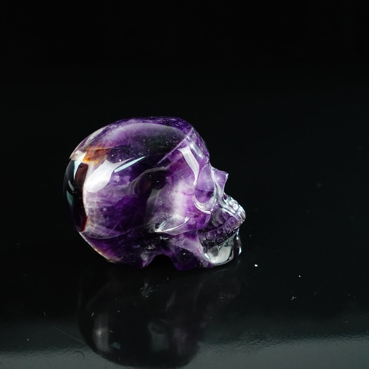 2.2" Amethyst Crystal Skull Carving - Unique Piece #AM13