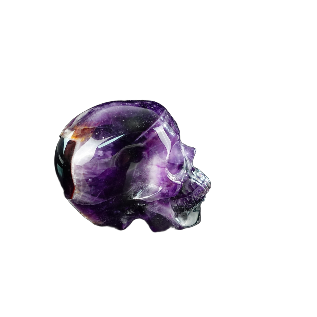 2.2" Amethyst Crystal Skull Carving - Unique Piece #AM13
