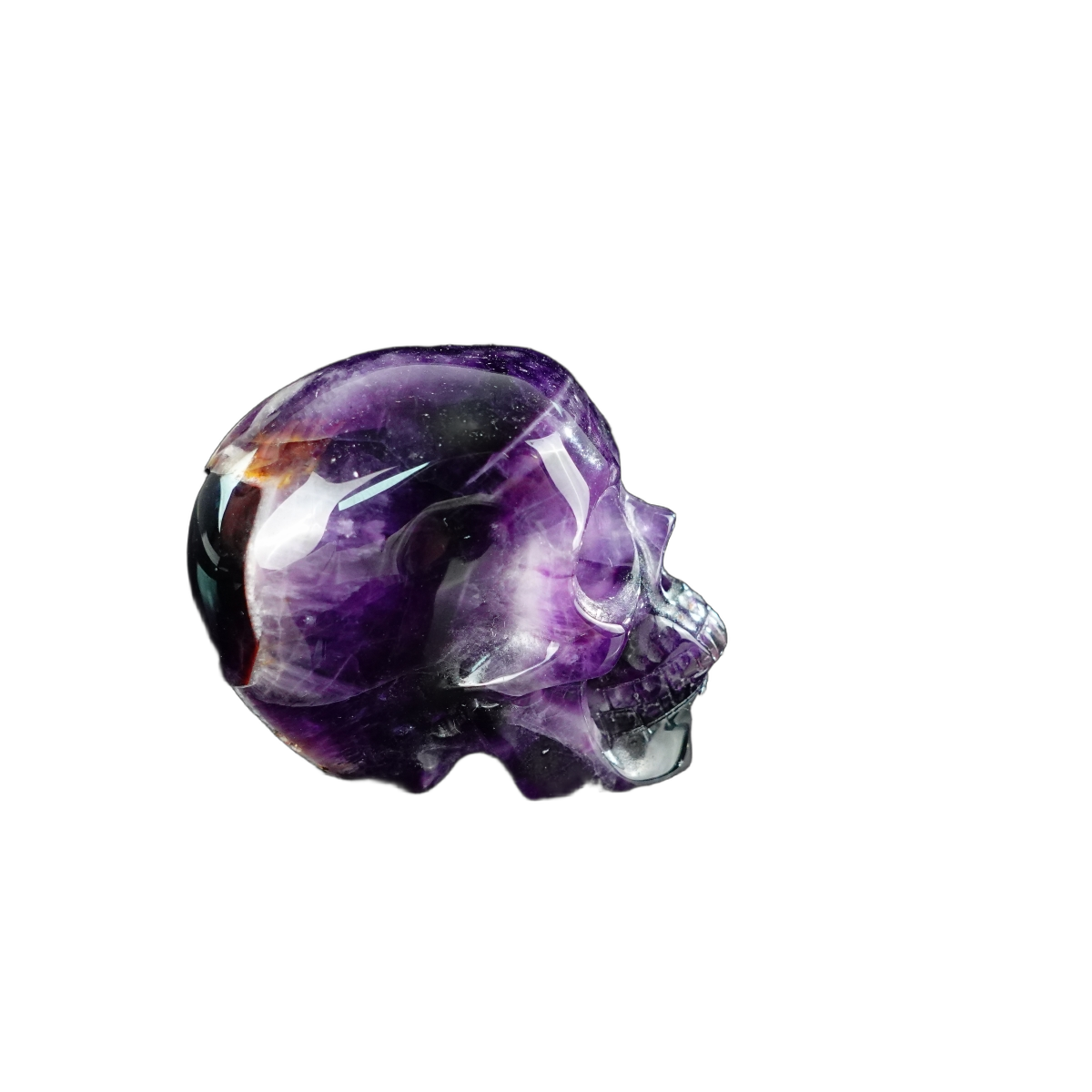 2.2" Amethyst Crystal Skull Carving - Unique Piece #AM13