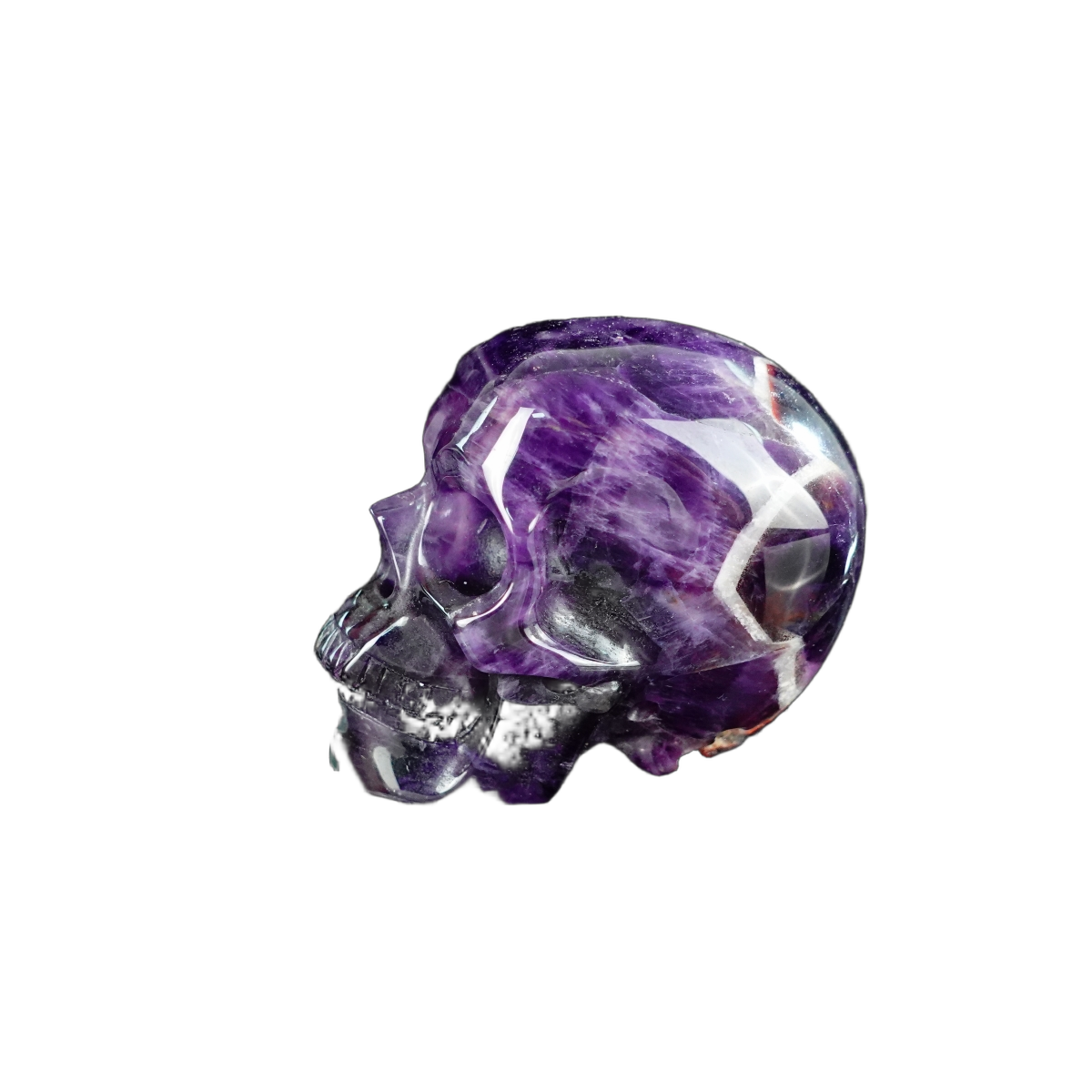 2.2" Amethyst Crystal Skull Carving - Unique Piece #AM13