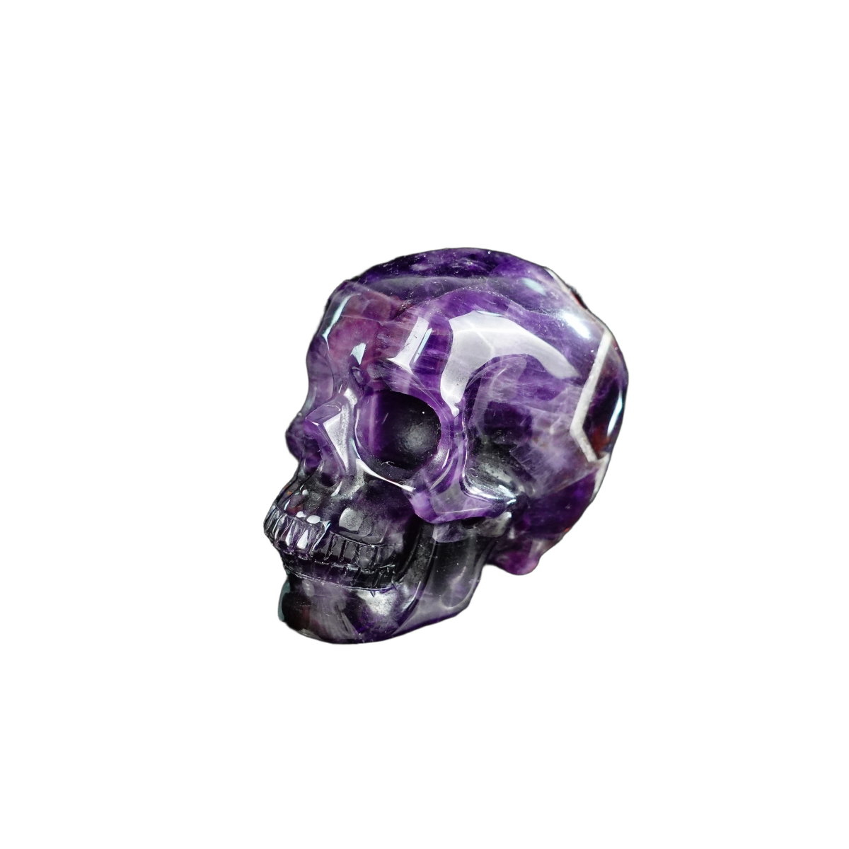 2.2" Amethyst Crystal Skull Carving - Unique Piece #AM13