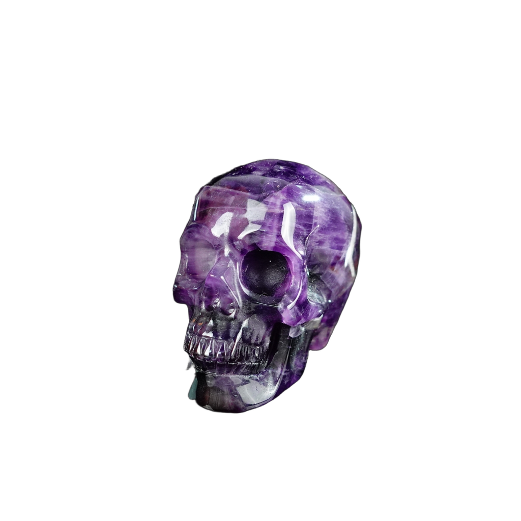 2.2" Amethyst Crystal Skull Carving - Unique Piece #AM13