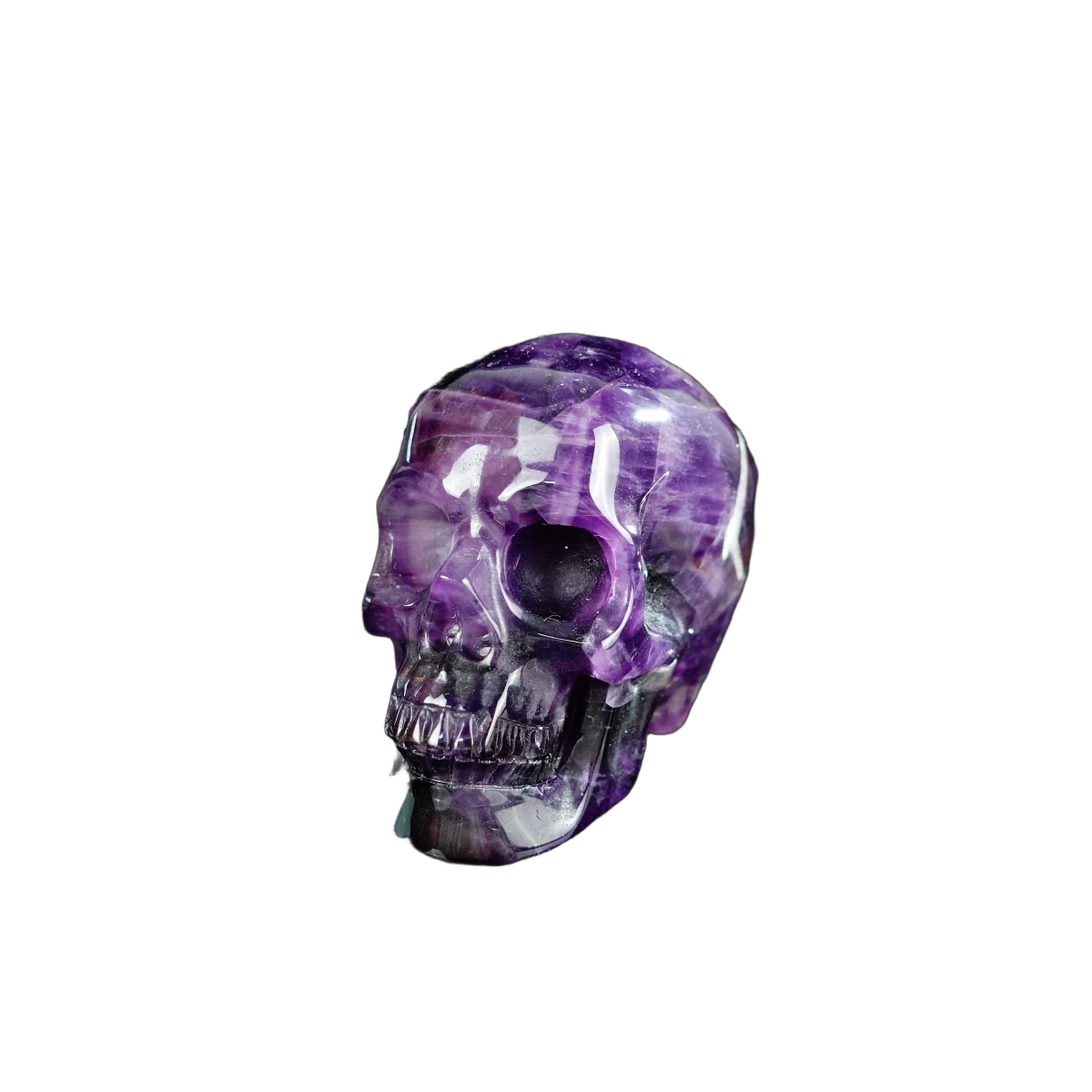 2.2" Amethyst Crystal Skull Carving - Unique Piece #AM13