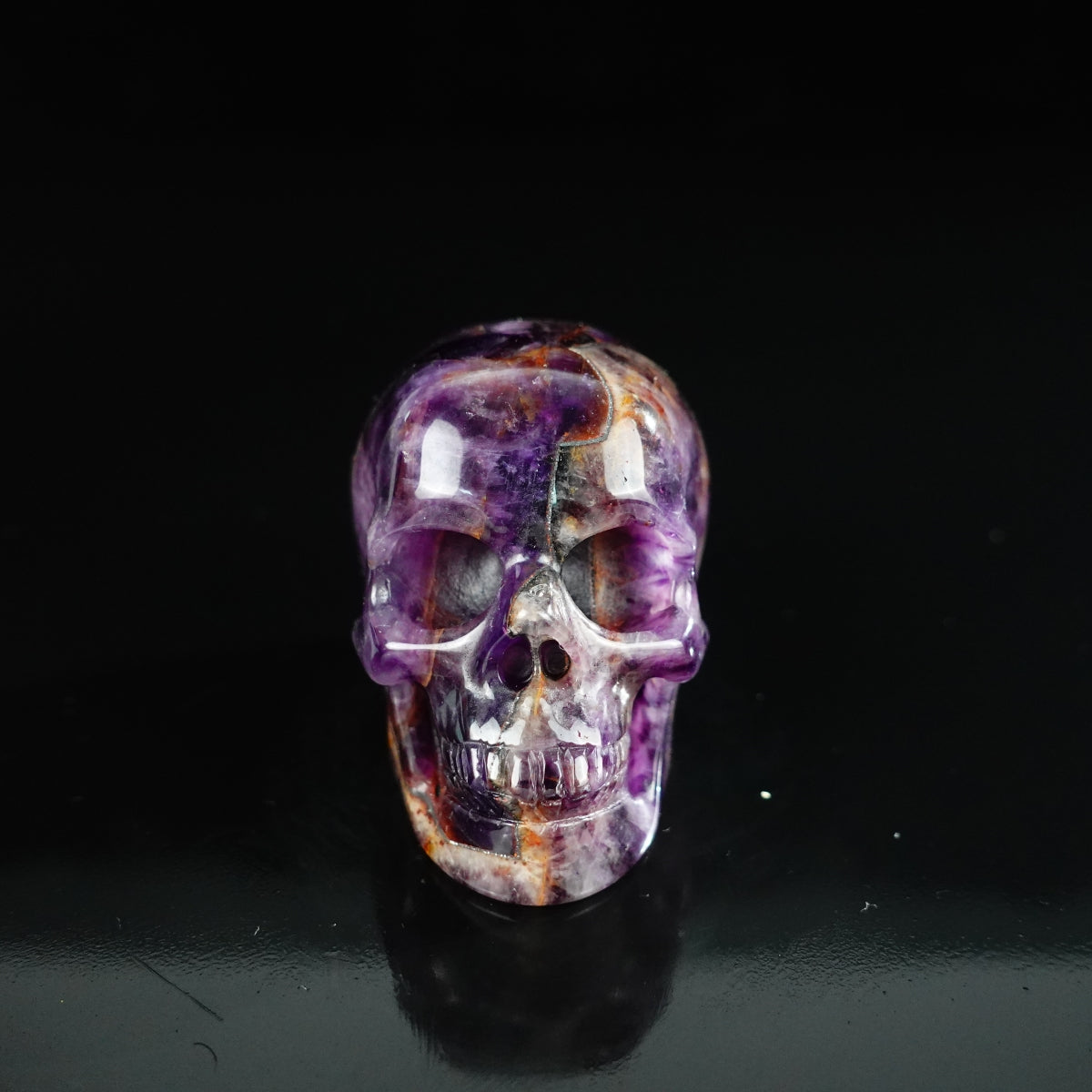 2.2" Amethyst Crystal Skull Carving - Unique Piece #AM14