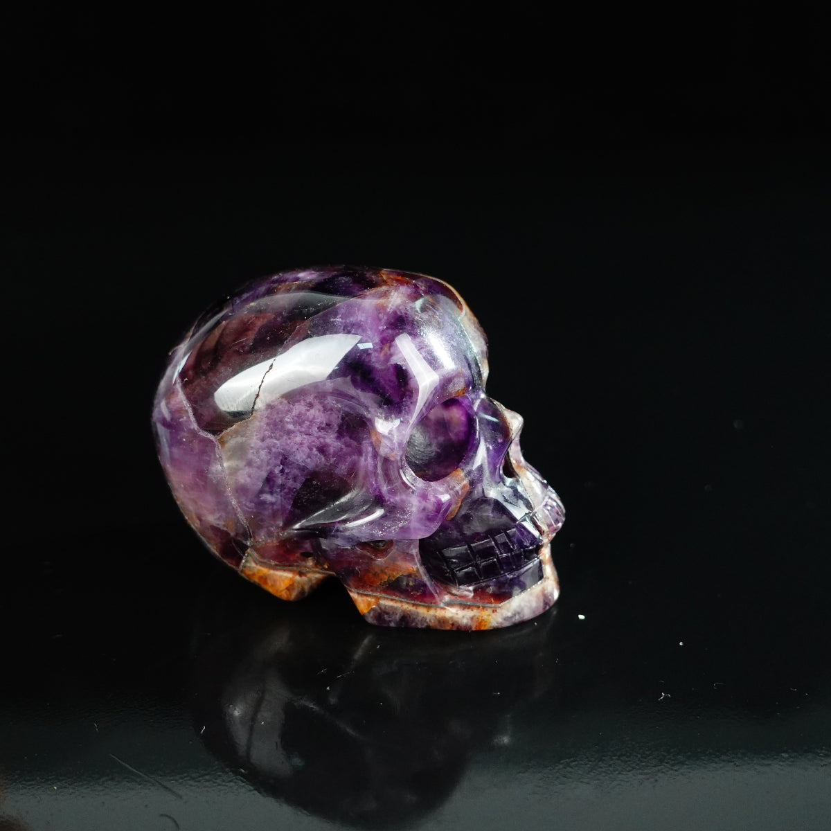 2.2" Amethyst Crystal Skull Carving - Unique Piece #AM14