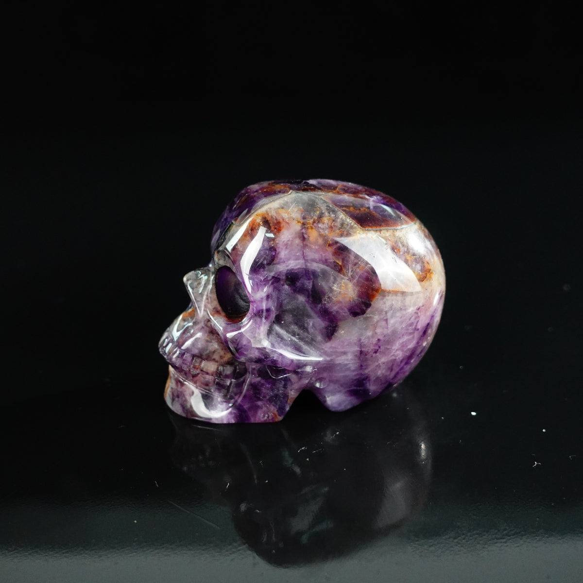 2.2" Amethyst Crystal Skull Carving - Unique Piece #AM14