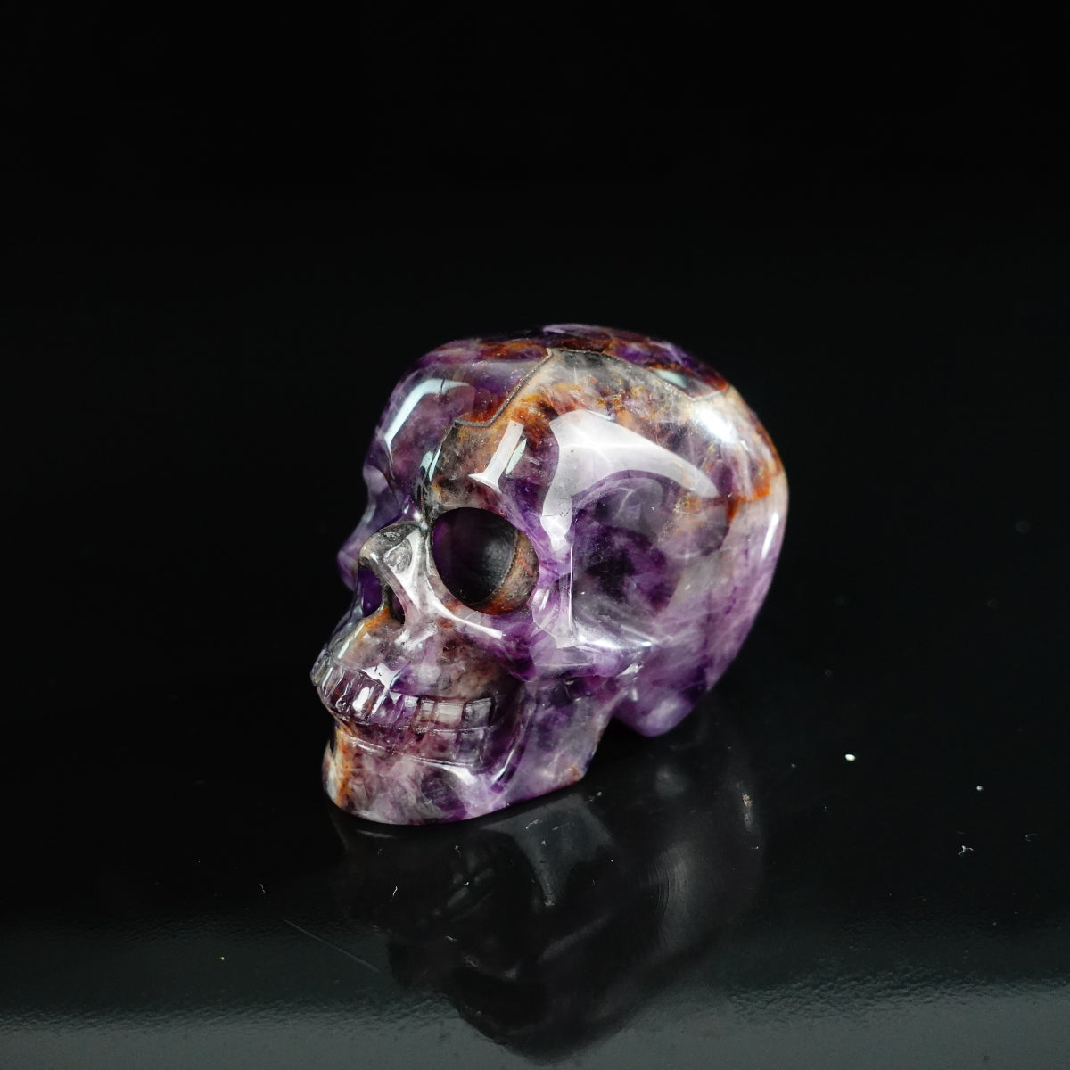 2.2" Amethyst Crystal Skull Carving - Unique Piece #AM14