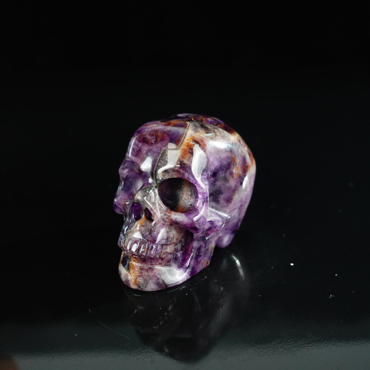 2.2" Amethyst Crystal Skull Carving - Unique Piece #AM14