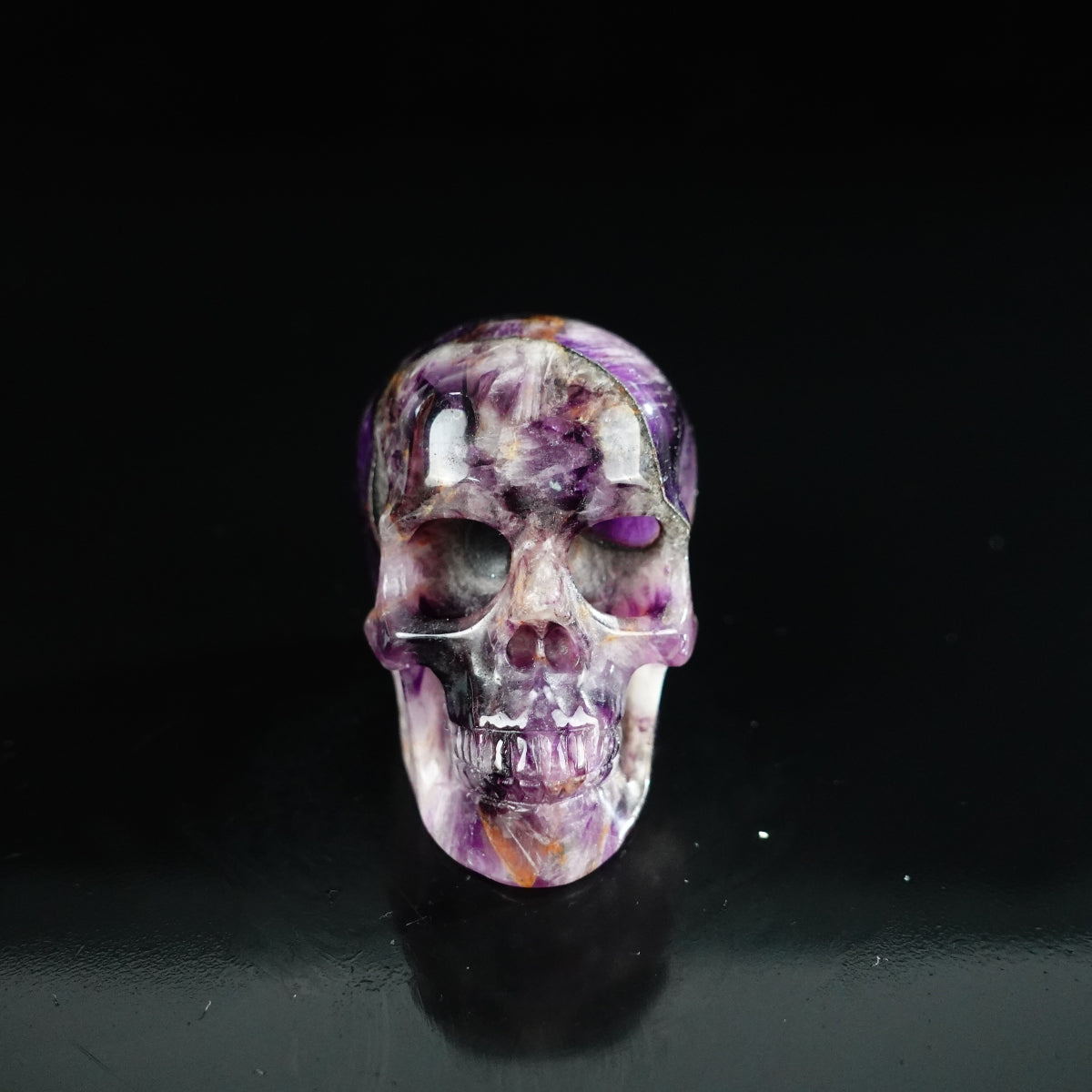 2.2" Amethyst Crystal Skull Carving - Unique Piece #AM15