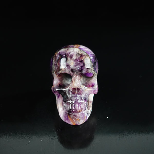 2.2" Amethyst Crystal Skull Carving - Unique Piece #AM15