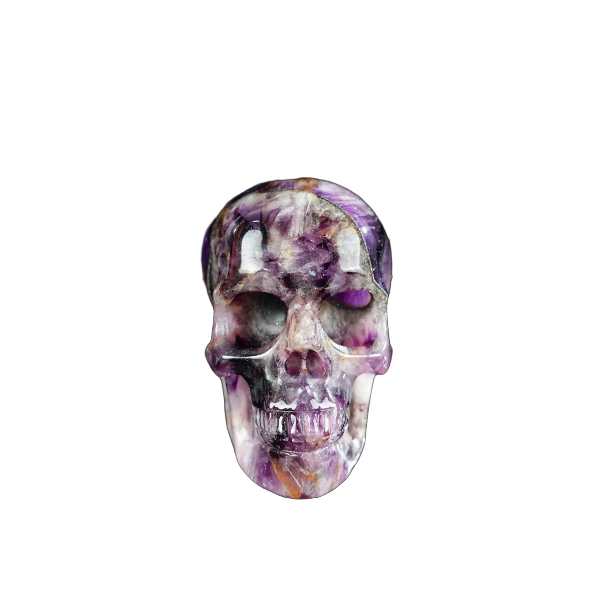 2.2" Amethyst Crystal Skull Carving - Unique Piece #AM15