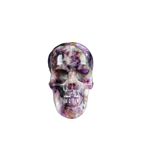 2.2" Amethyst Crystal Skull Carving - Unique Piece #AM15