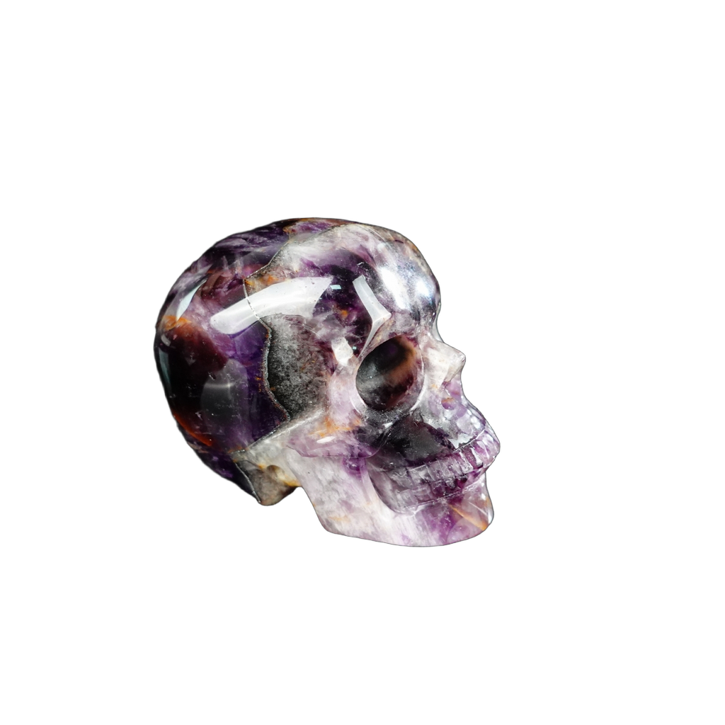 2.2" Amethyst Crystal Skull Carving - Unique Piece #AM15