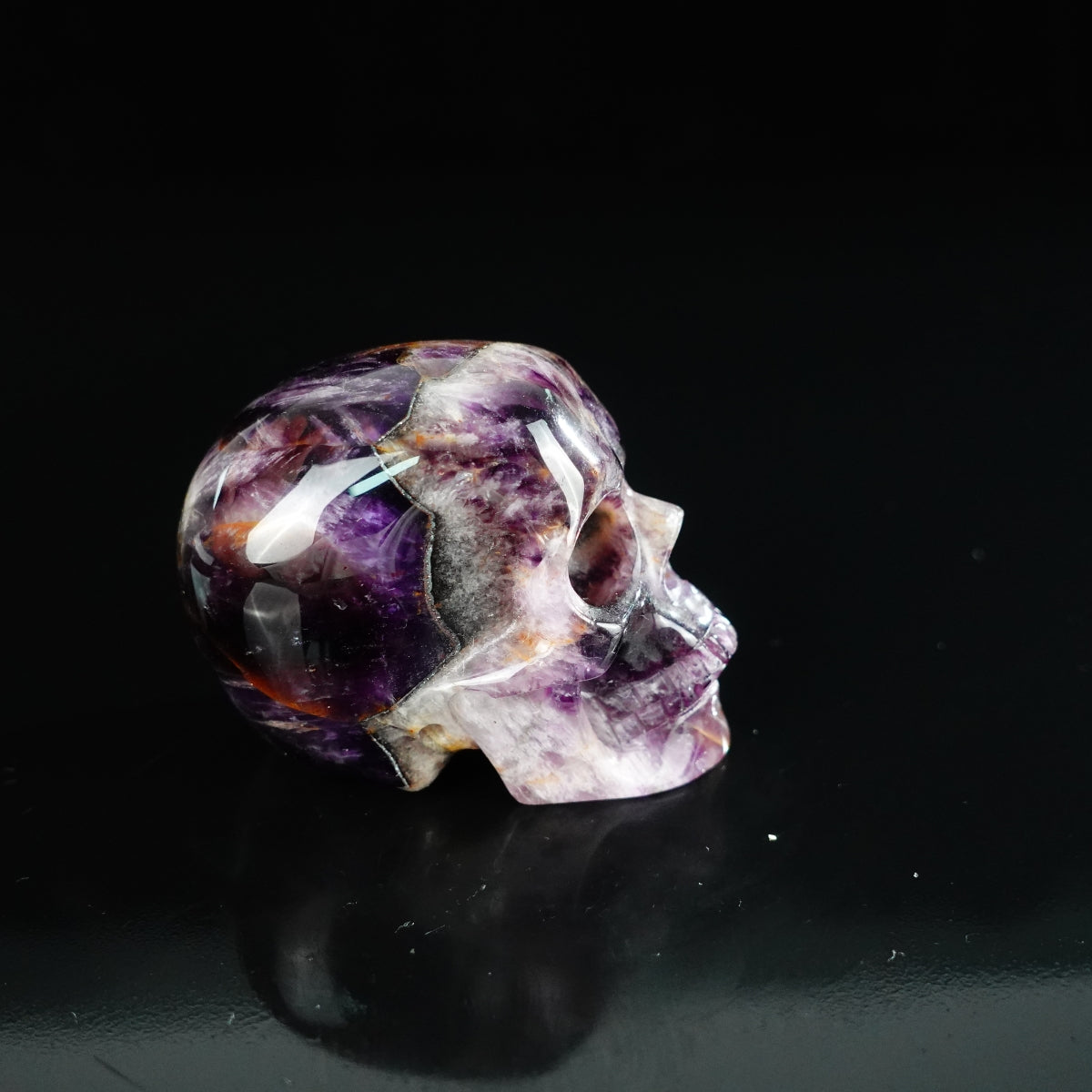 2.2" Amethyst Crystal Skull Carving - Unique Piece #AM15