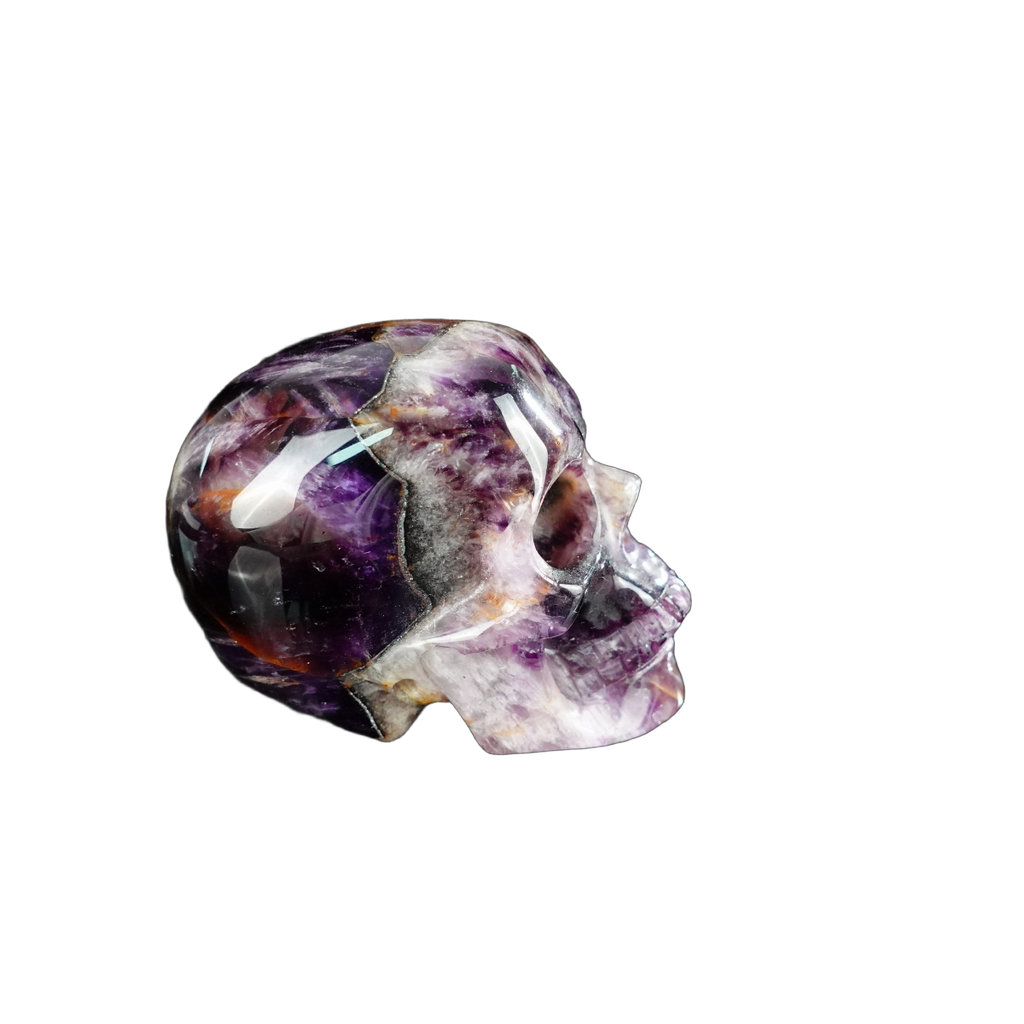 2.2" Amethyst Crystal Skull Carving - Unique Piece #AM15