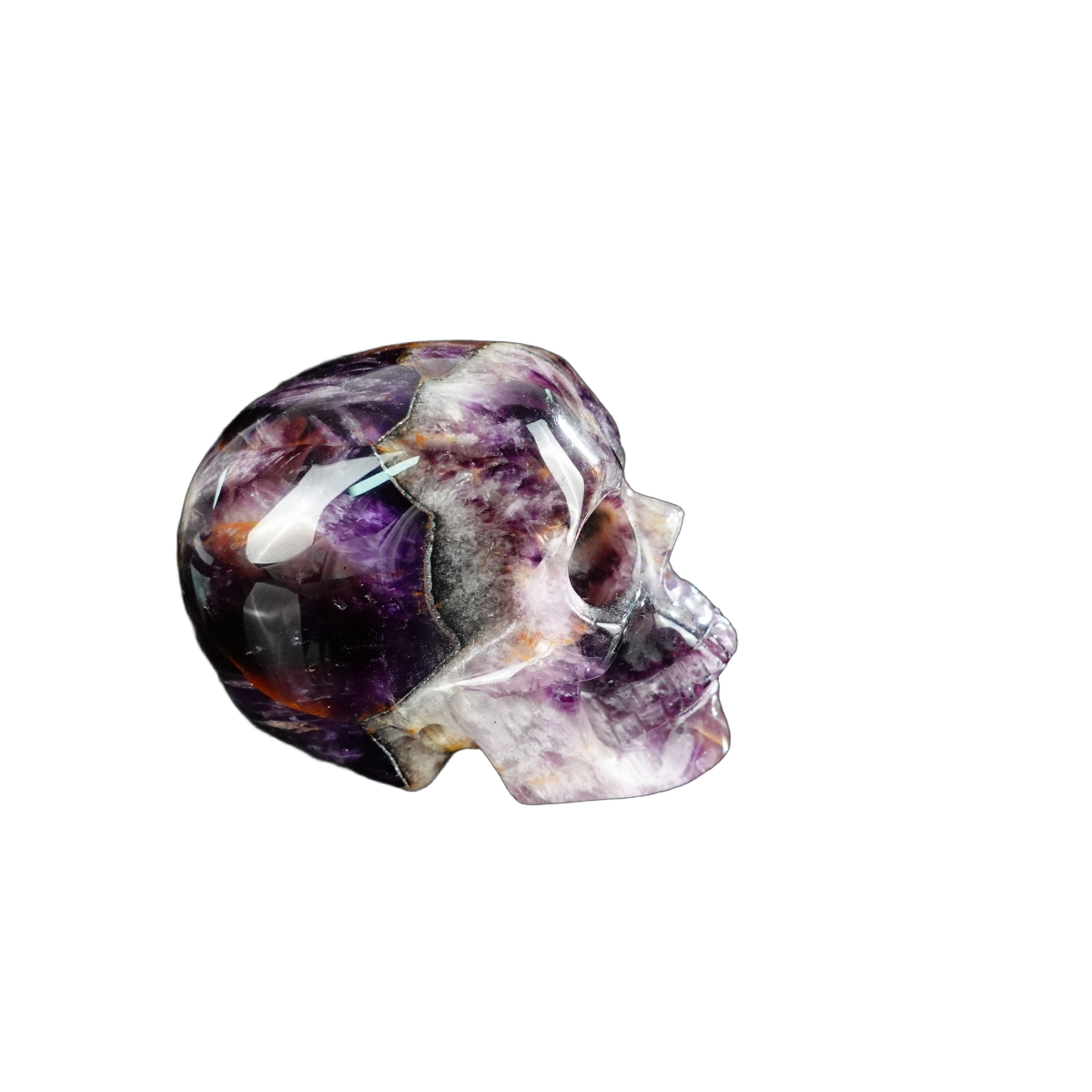 2.2" Amethyst Crystal Skull Carving - Unique Piece #AM15