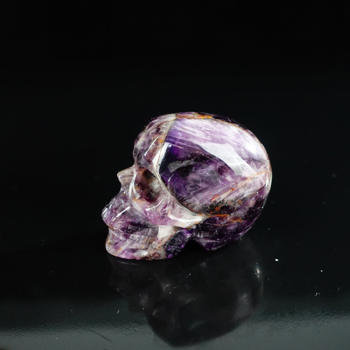 2.2" Amethyst Crystal Skull Carving - Unique Piece #AM15
