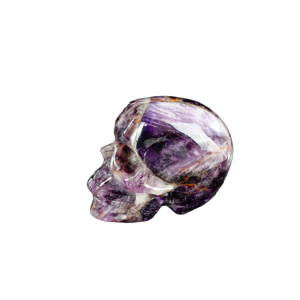 2.2" Amethyst Crystal Skull Carving - Unique Piece #AM15