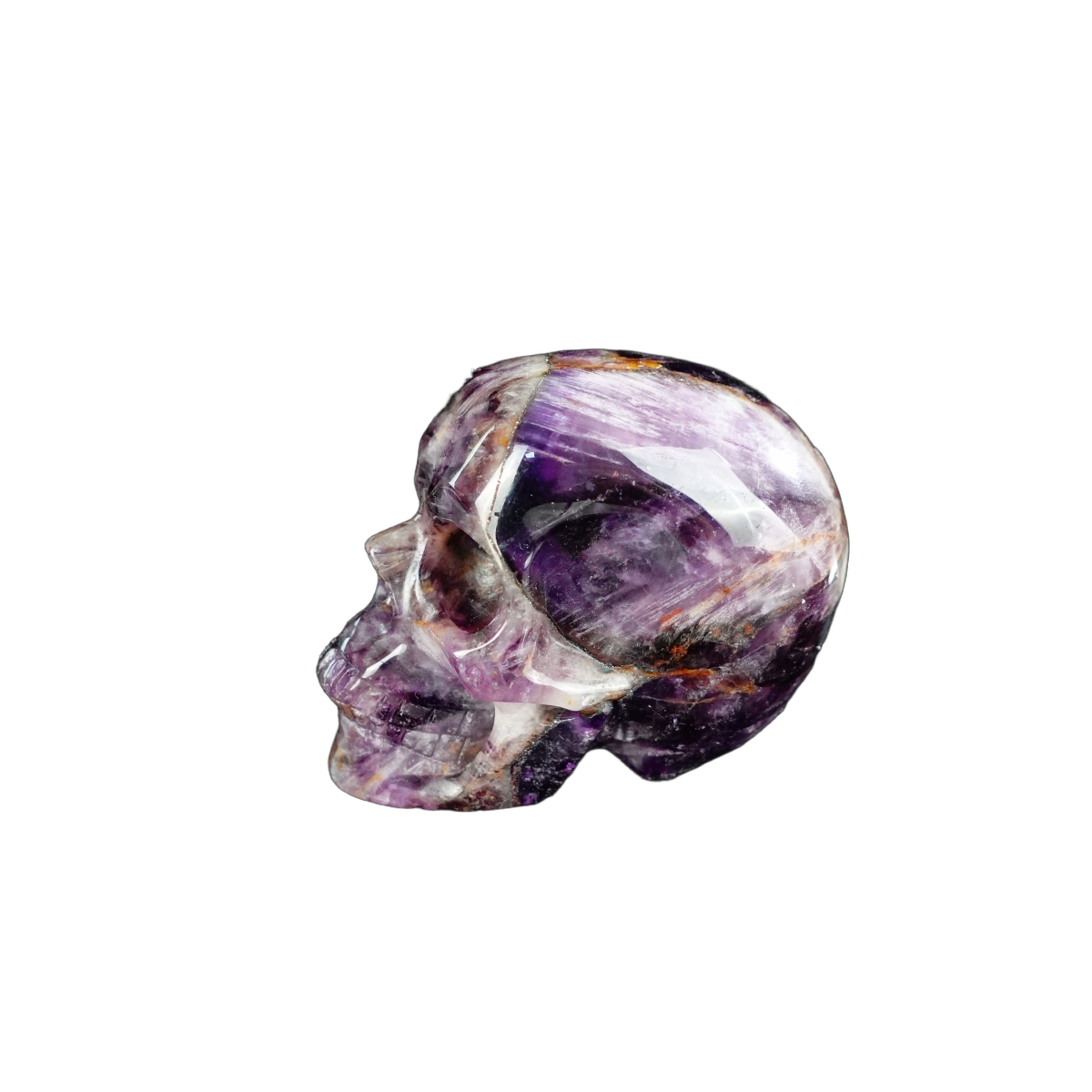 2.2" Amethyst Crystal Skull Carving - Unique Piece #AM15