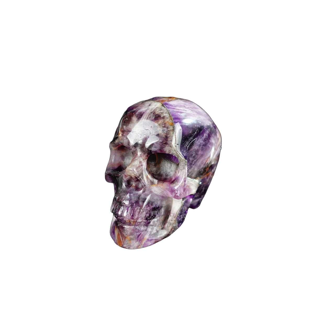 2.2" Amethyst Crystal Skull Carving - Unique Piece #AM15