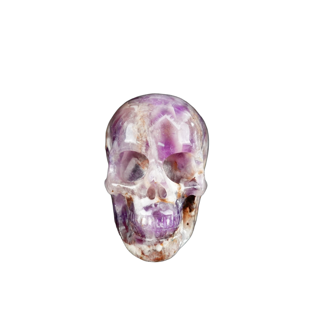 2.2" Amethyst Crystal Skull Carving - Unique Piece #AM16