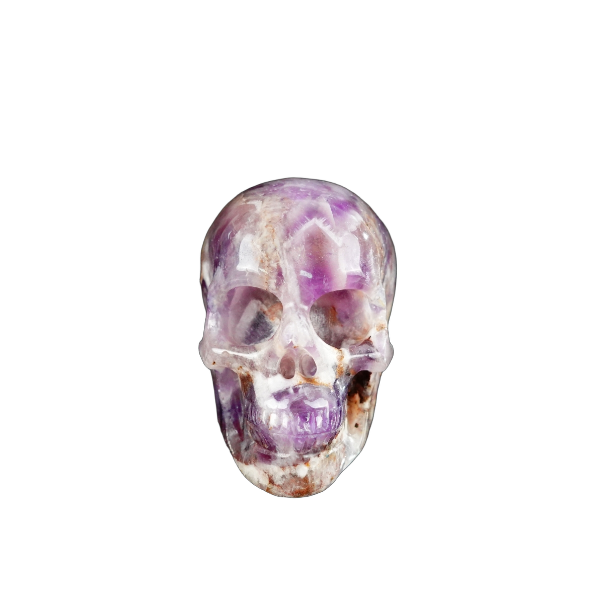 2.2" Amethyst Crystal Skull Carving - Unique Piece #AM16