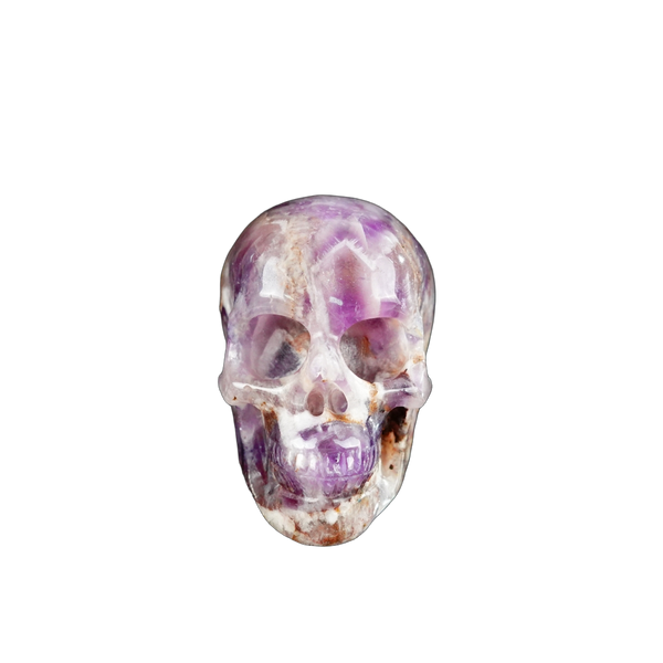 2.2" Amethyst Crystal Skull Carving - Unique Piece #AM16