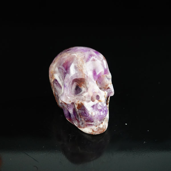 2.2" Amethyst Crystal Skull Carving - Unique Piece #AM16 - alternate view