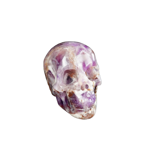 2.2" Amethyst Crystal Skull Carving - Unique Piece #AM16