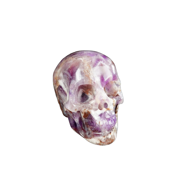 2.2" Amethyst Crystal Skull Carving - Unique Piece #AM16 - alternate view