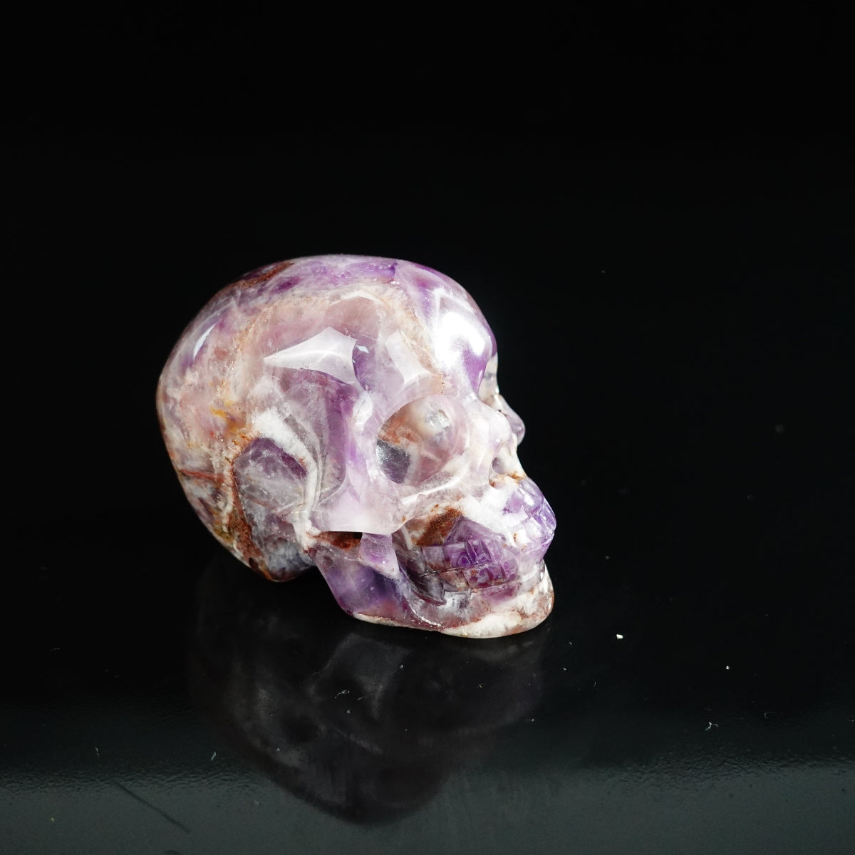 2.2" Amethyst Crystal Skull Carving - Unique Piece #AM16