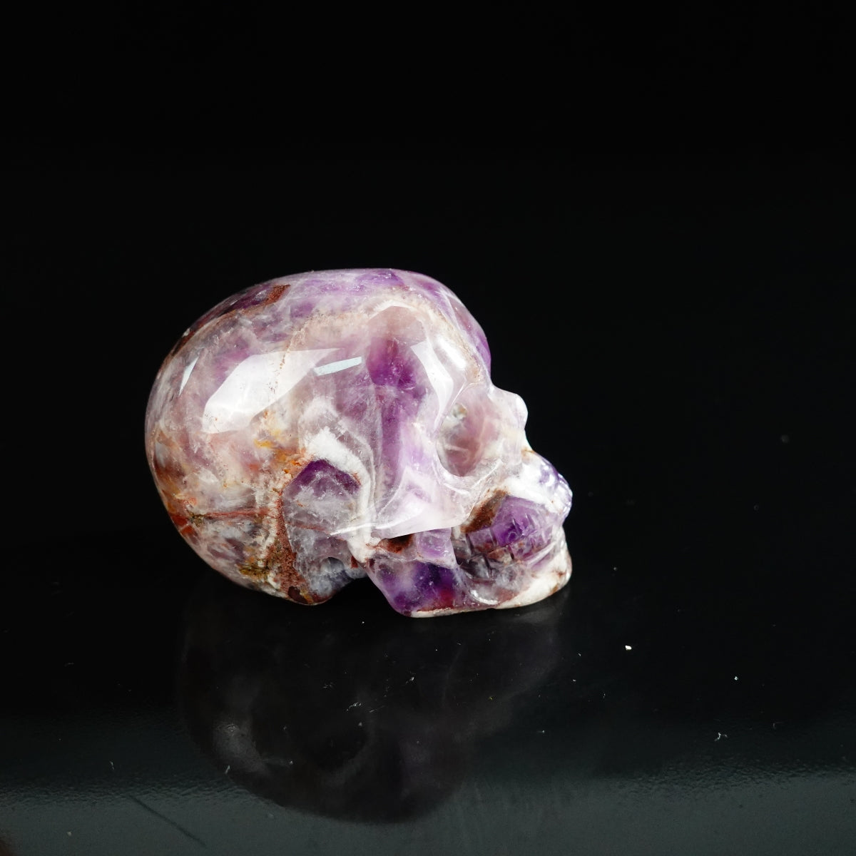 2.2" Amethyst Crystal Skull Carving - Unique Piece #AM16