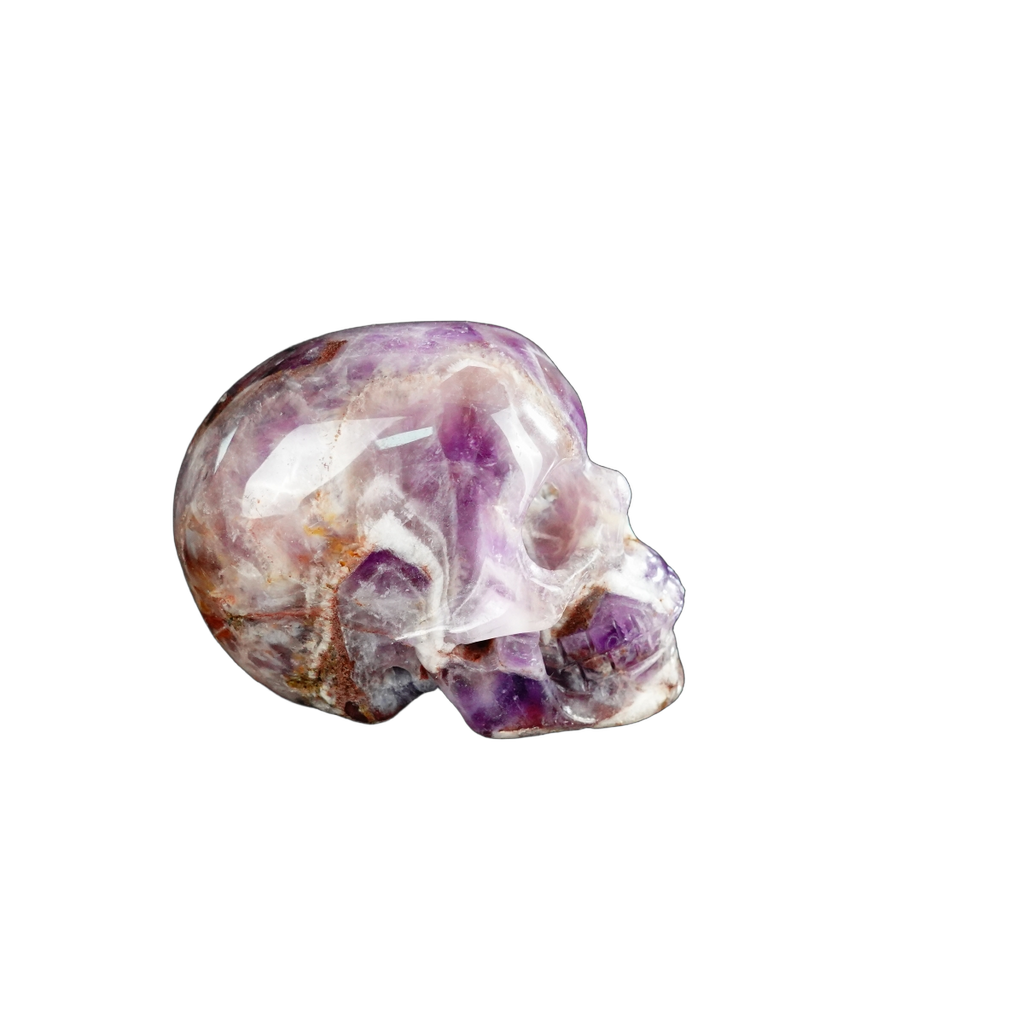 2.2" Amethyst Crystal Skull Carving - Unique Piece #AM16
