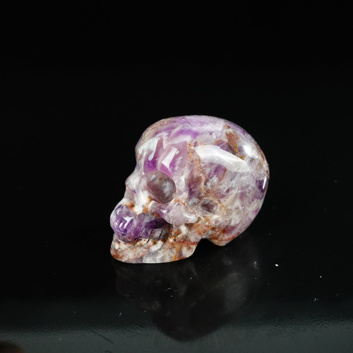 2.2" Amethyst Crystal Skull Carving - Unique Piece #AM16