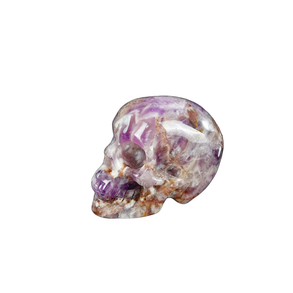 2.2" Amethyst Crystal Skull Carving - Unique Piece #AM16