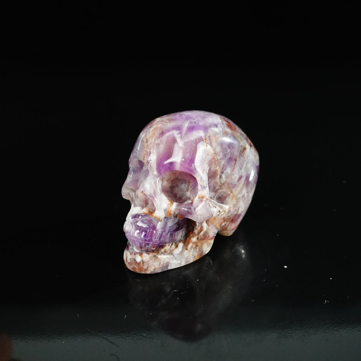 2.2" Amethyst Crystal Skull Carving - Unique Piece #AM16