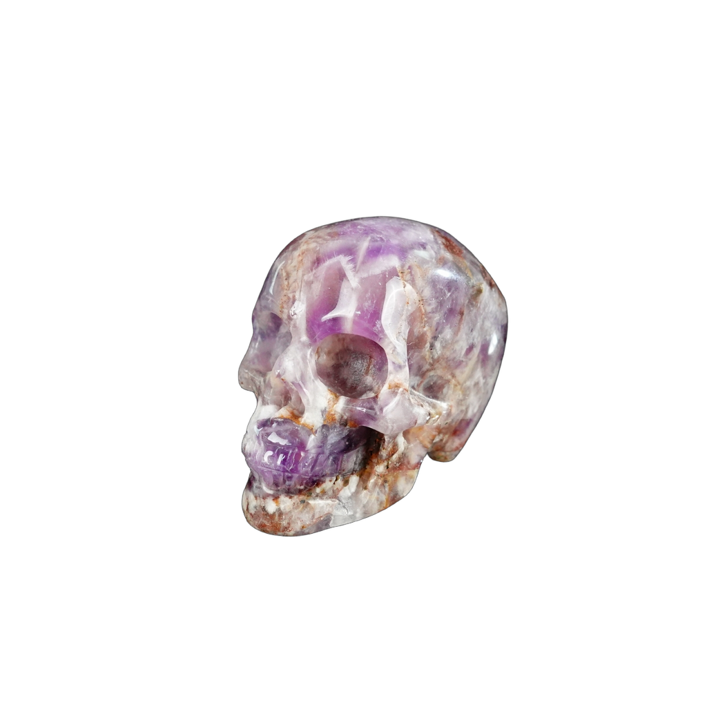 2.2" Amethyst Crystal Skull Carving - Unique Piece #AM16
