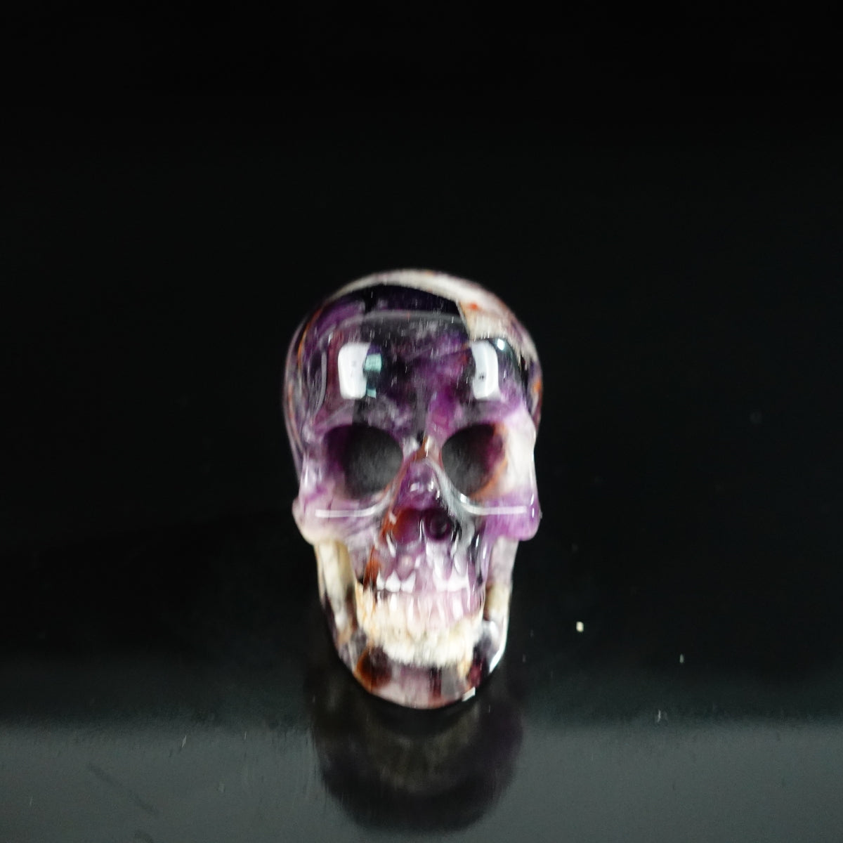 2.2" Amethyst Crystal Skull Carving - Unique Piece #AM17
