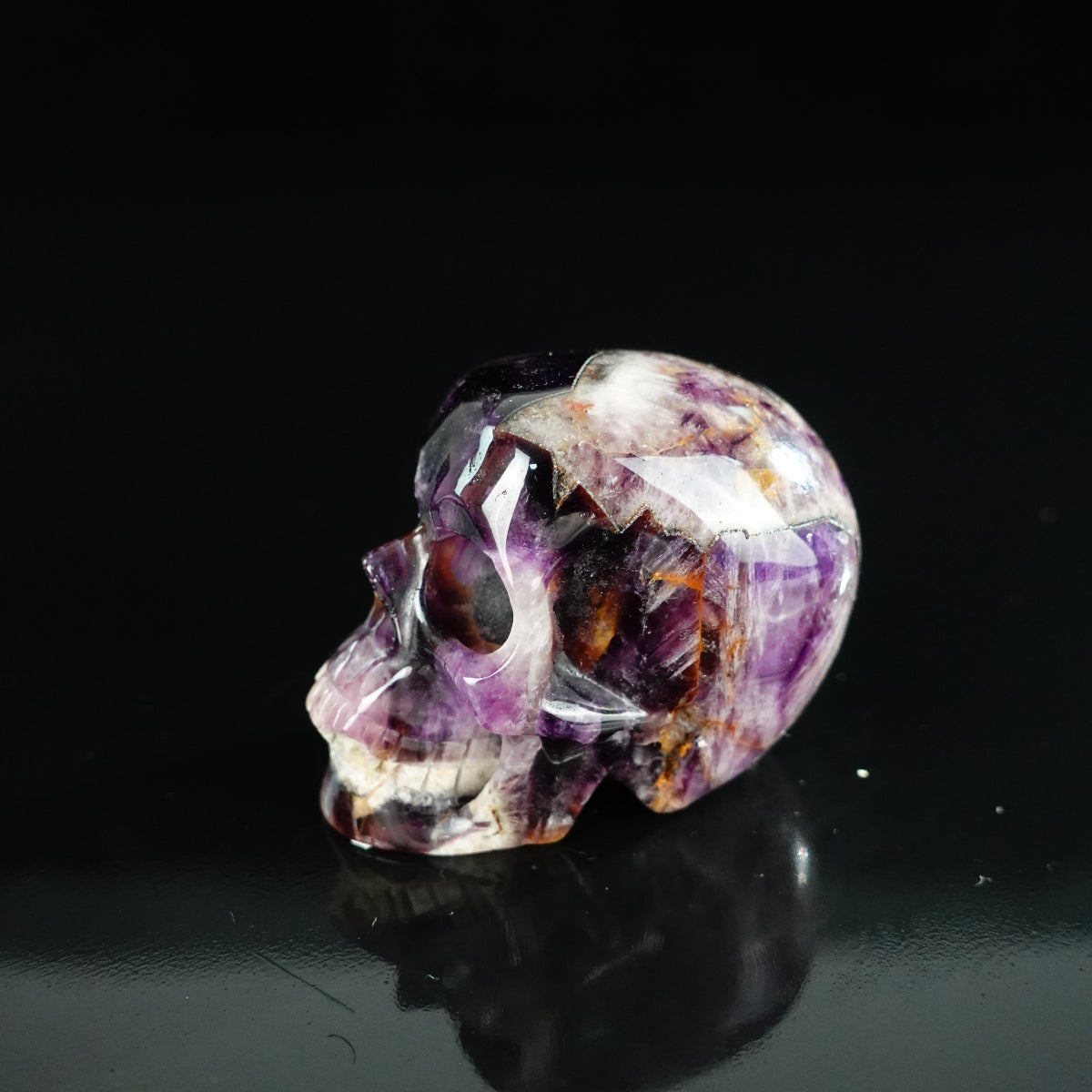 2.2" Amethyst Crystal Skull Carving - Unique Piece #AM17