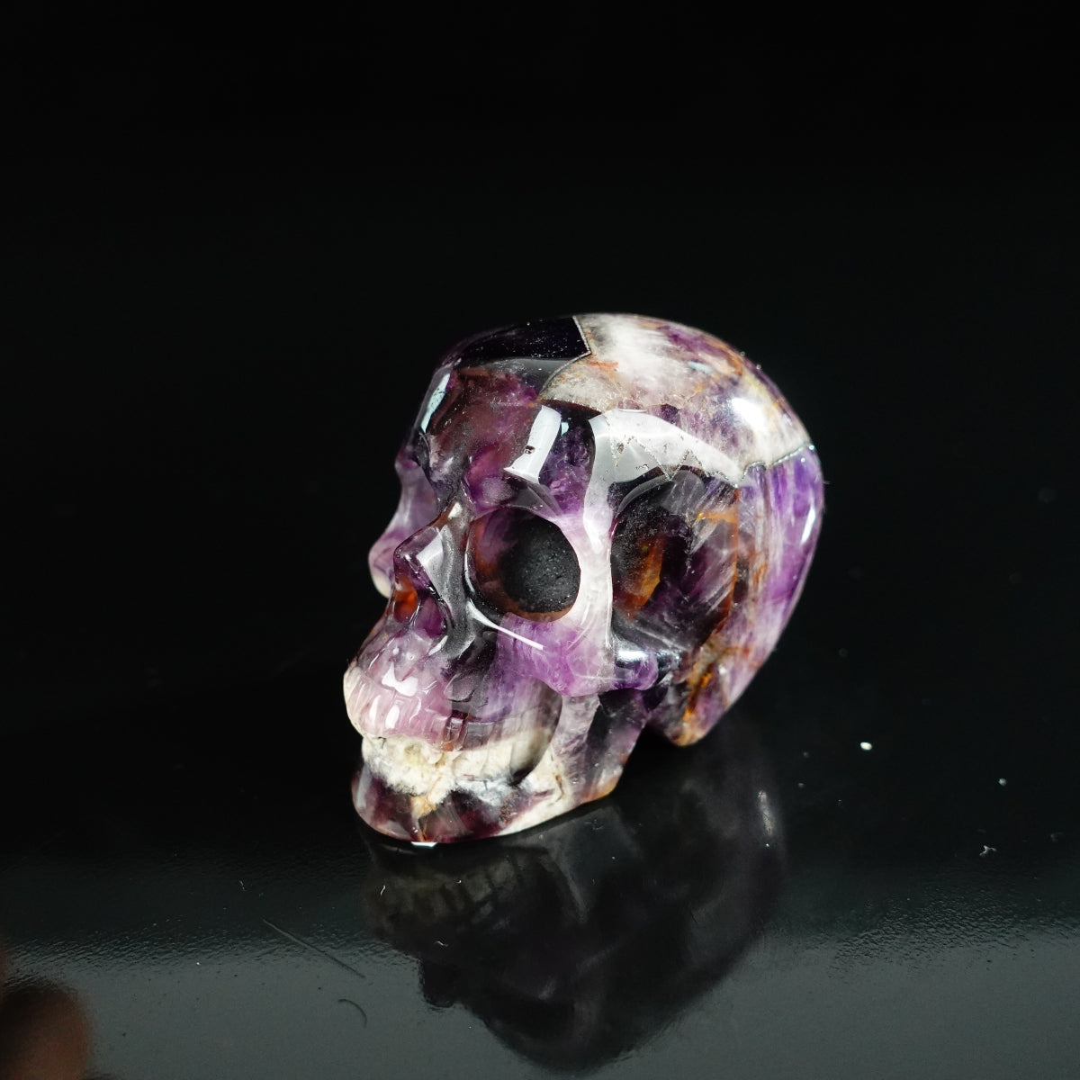 2.2" Amethyst Crystal Skull Carving - Unique Piece #AM17